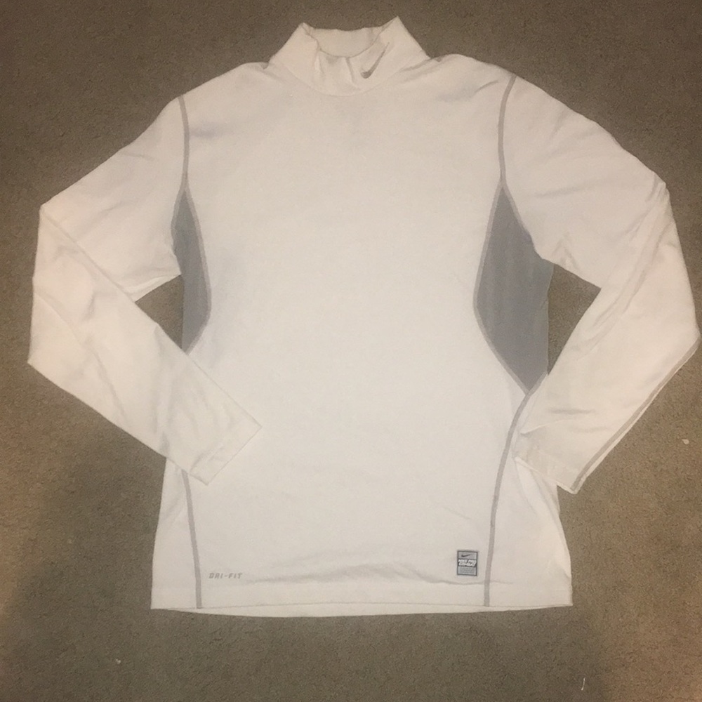 Men’s Nike Pro Combat Fitted Dri-Fit White Medium